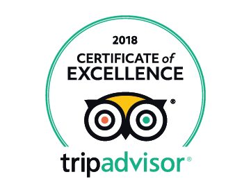 Trip Advisor 2018 Certificate of Excellence