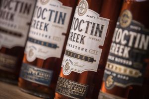 Bottles of Catoctin Creek Whisky
