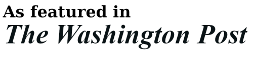 As featured in The Washington Post