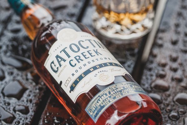 Catoctin Creek Bottle in the rain